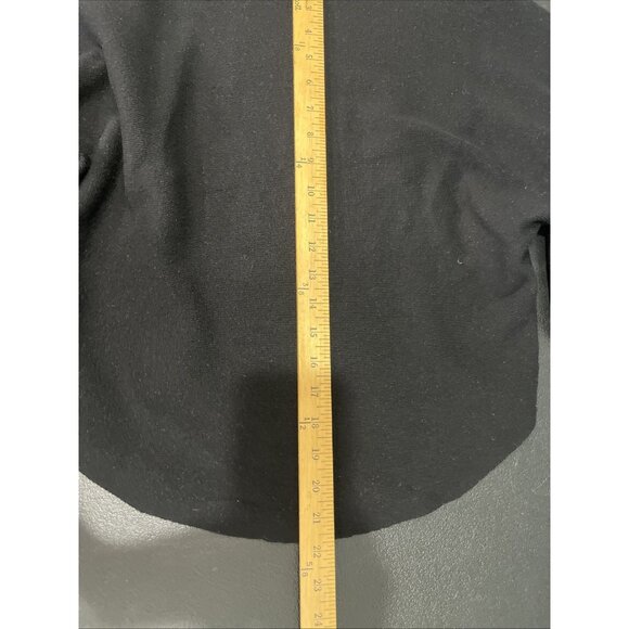 Vila Milano Sweater Top Womens S Black Textured Knit Ribbed Thermal Cozy Classic - Picture 7 of 8